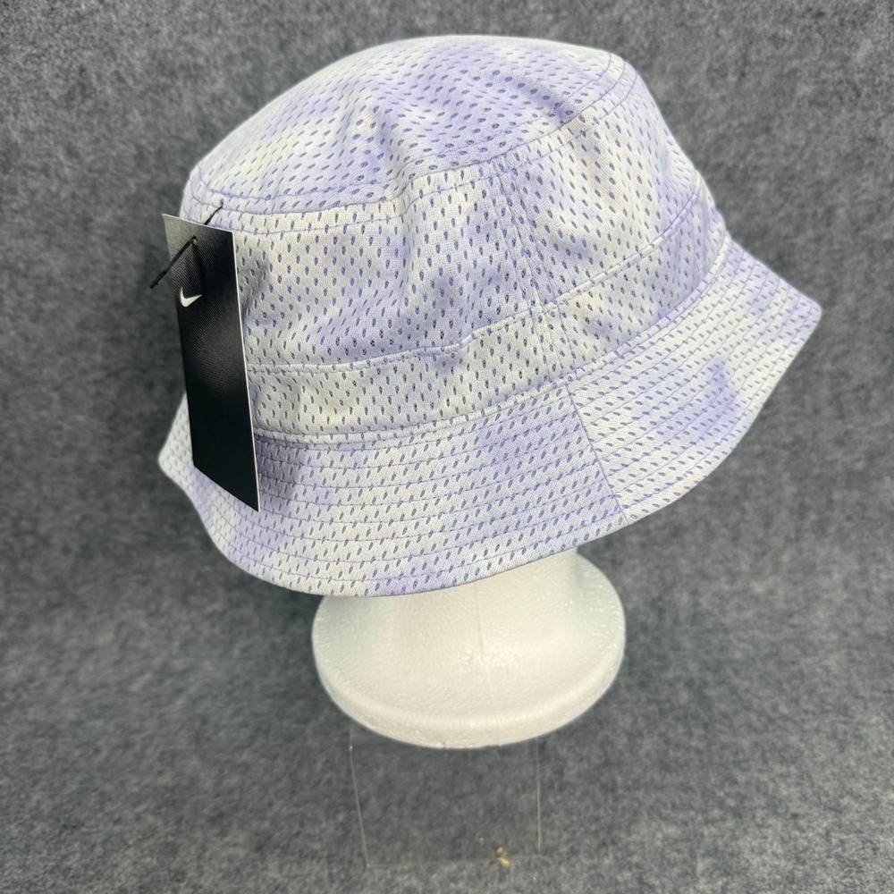 Nike‎ Womens Futura Tie Dye Bucket Hat (M/L) White Gray Purple DH1366-569 NWT * - Picture 4 of 7